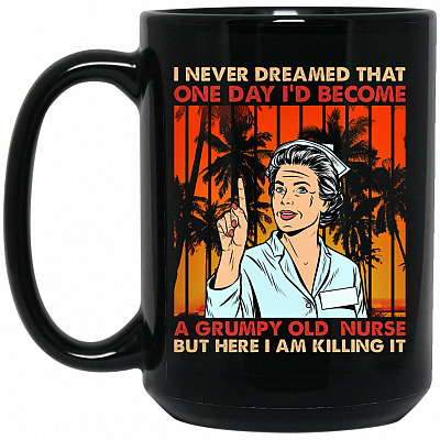 15 oz. Black Mug