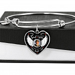 Personalized Photo God Has You In His Arms I Have You In My Heart Memorial Luxury Heart Pendant Necklace