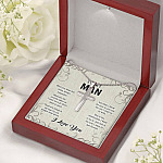 To My Man When You Wear This Cross Always Remember Whenever The Journey Takes Us Artisan Crafted Cross Necklace