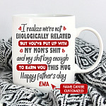 1VT. We're Not Biologically Related Step Dad mug mk1