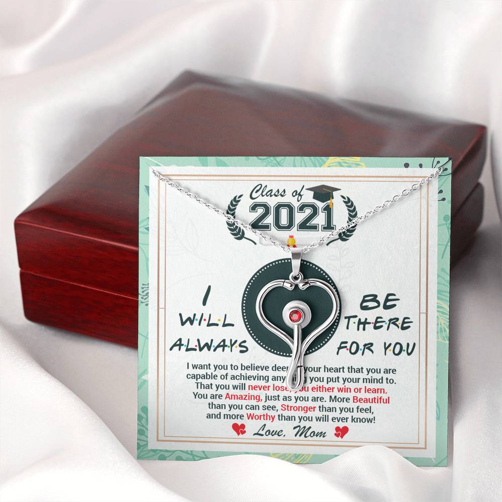 Class Of 2021 Friends I Will Always Be There For You You Are Amazing Just As You Are Stethoscope Necklace Class Of 2021 Friends I Will Always Be There For You You Are Amazing Just As You Are Stethoscope Necklace