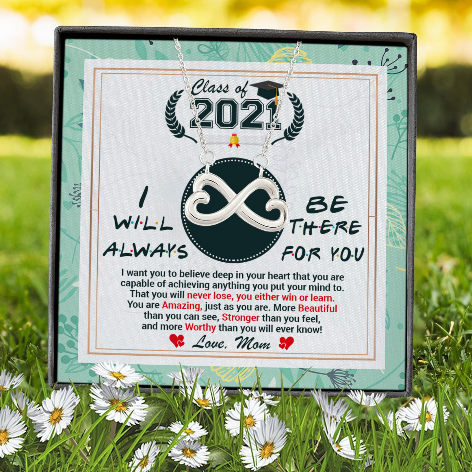 4UT. Be There For You 2021 Infinity Heart Necklace (Silver) 7