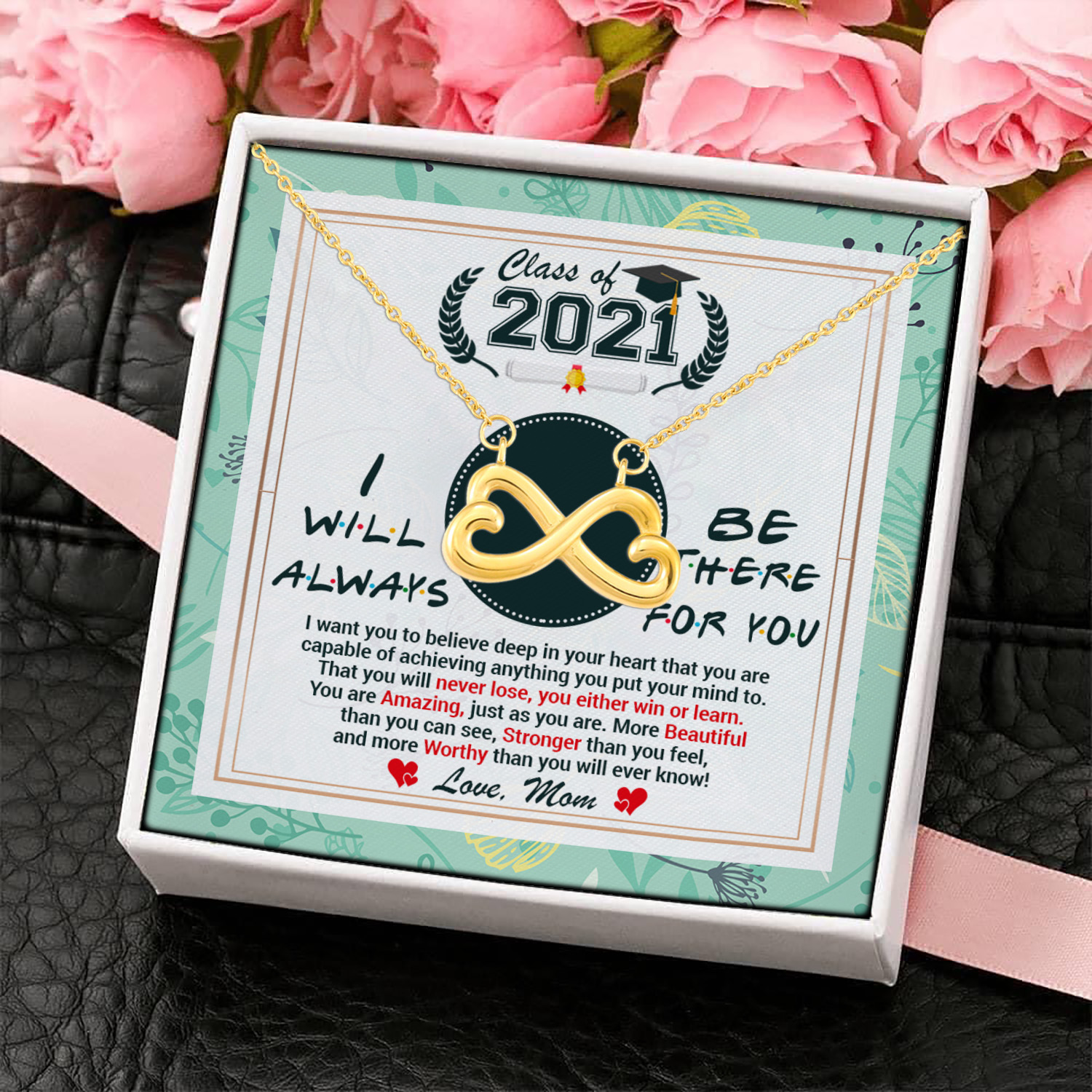 4UT. Be There For You 2021 Card (5) copy Infinity Heart Necklace (Gold) 4