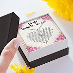 To My Daughter In law we Both Love The Same Man Alluring Beauty Pendant Necklace - Gift For Daughter In Law Gift