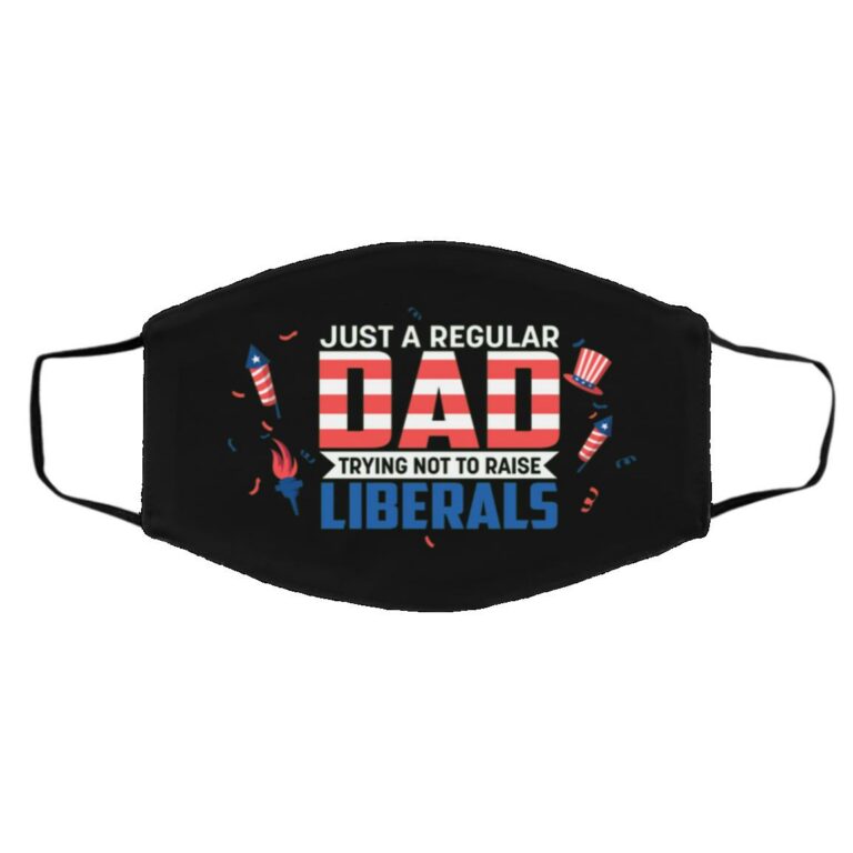 dad mask, Black, Cloth Face Cover – Medium/Large