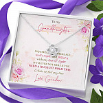 To My Granddaughter I Squeezed This Necklace Really Tight From Grandma Love Knot Necklace