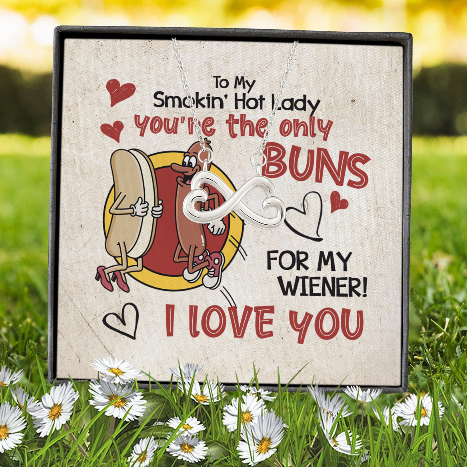 2KNG. Buns Wiener(4) Infinity Heart Necklace (Silver) 7