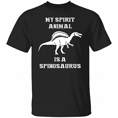 My Spirit Animal is A Spinosaurus T-Shirt, Black, Unisex T-Shirt