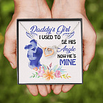 Father and Daughter Daddy's Girl I Used to Be His Angel Now He's Mine Memorial Interlocking Hearts Pendant Necklace Father and Daughter Daddy's Girl I Used to Be His Angel Now He's Mine Memorial Interlocking Hearts Pendant Necklace