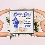 Father and Daughter Daddy's Girl I Used to Be His Angel Now He's Mine Memorial Interlocking Hearts Pendant Necklace Father and Daughter Daddy's Girl I Used to Be His Angel Now He's Mine Memorial Interlocking Hearts Pendant Necklace