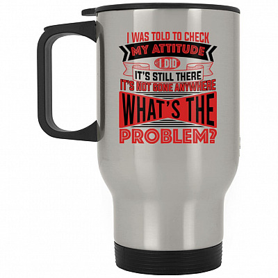 14 oz. Silver Travel Mug