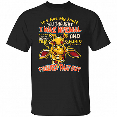 It's Not My Fault You Thought T-Shirt, Black, Unisex T-Shirt