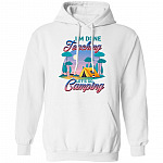I'm Done Teaching Let's Camping Hoodie, White, Hoodie