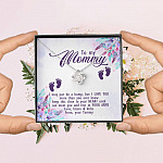 To My Mommy I May Just Be A Bump But I Love You More Than You Ever Know Love Your Tummy Love Knot Necklace