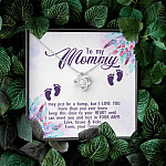 To My Mommy I May Just Be A Bump But I Love You More Than You Ever Know Love Your Tummy Love Knot Necklace