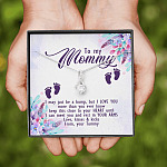To My Mommy I May Just Be A Bump But I Love You More Than You Ever Know Love Your Tummy Alluring Beauty Necklace