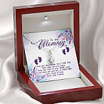 To My Mommy I May Just Be A Bump But I Love You More Than You Ever Know Love Your Tummy Alluring Beauty Necklace