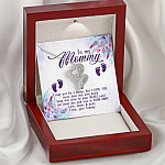To My Mommy I May Just Be A Bump But I Love You More Than You Ever Know Love Your Tummy Double Hearts Necklace