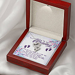 To My Mommy I May Just Be A Bump But I Love You More Than You Ever Know Love Your Tummy Double Hearts Necklace