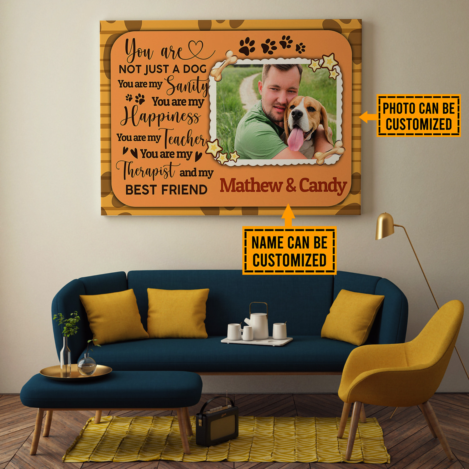 2VT. You Are Not Just A Dog Photo canvas mk2