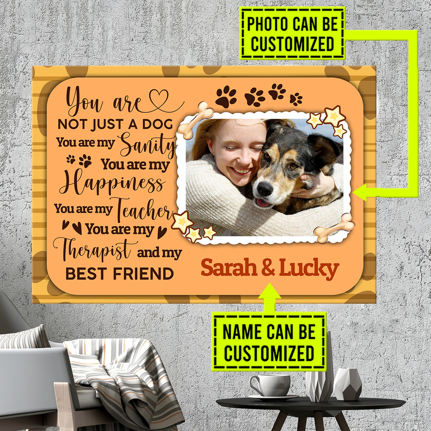 2VT. You Are Not Just A Dog Photo canvas mk3
