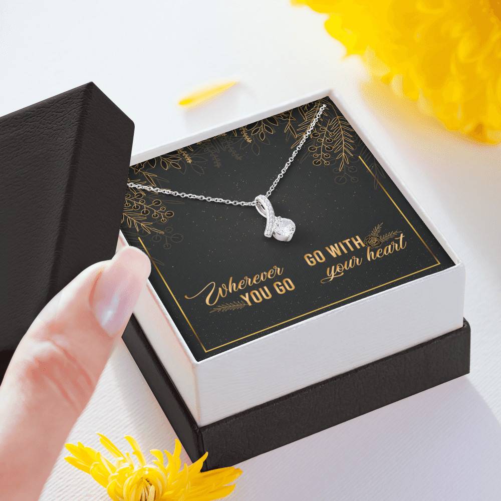 Graduation Gift for Daughter Wherever You Go Go with Your Heart Alluring Beauty Necklace Graduation Gift for Daughter Wherever You Go Go with Your Heart Alluring Beauty Necklace