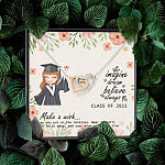 Graduation Gift Class of 2021 Make a Wish and Put on Your Necklace Interlocking Heart Pendant Necklace