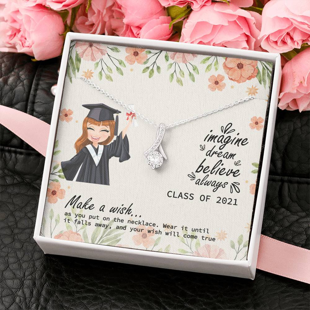 Graduation Gift Class of 2021 Make a Wish and Put on Your Necklace Alluring Beauty Necklace Graduation Gift Class of 2021 Make a Wish and Put on Your Necklace Alluring Beauty Necklace