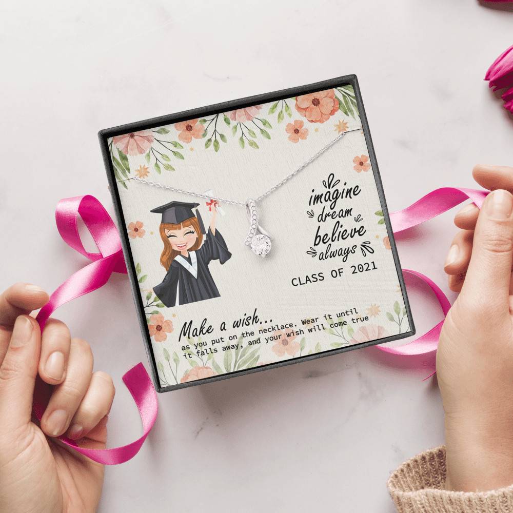 Graduation Gift Class of 2021 Make a Wish and Put on Your Necklace Alluring Beauty Necklace Graduation Gift Class of 2021 Make a Wish and Put on Your Necklace Alluring Beauty Necklace
