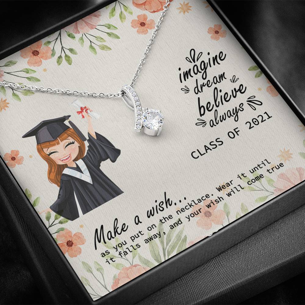 Graduation Gift Class of 2021 Make a Wish and Put on Your Necklace Alluring Beauty Necklace Graduation Gift Class of 2021 Make a Wish and Put on Your Necklace Alluring Beauty Necklace