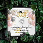 You're Braver Than You Believe Stronger Than You Seem Love Knot Necklace - Graduation Gift Necklace You're Braver Than You Believe Stronger Than You Seem Love Knot Necklace - Graduation Gift Necklace