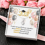 You're Braver Than You Believe Stronger Than You Seem Alluring Beauty Necklace - Graduation Gift Necklace You're Braver Than You Believe Stronger Than You Seem Alluring Beauty Necklace - Graduation Gift Necklace