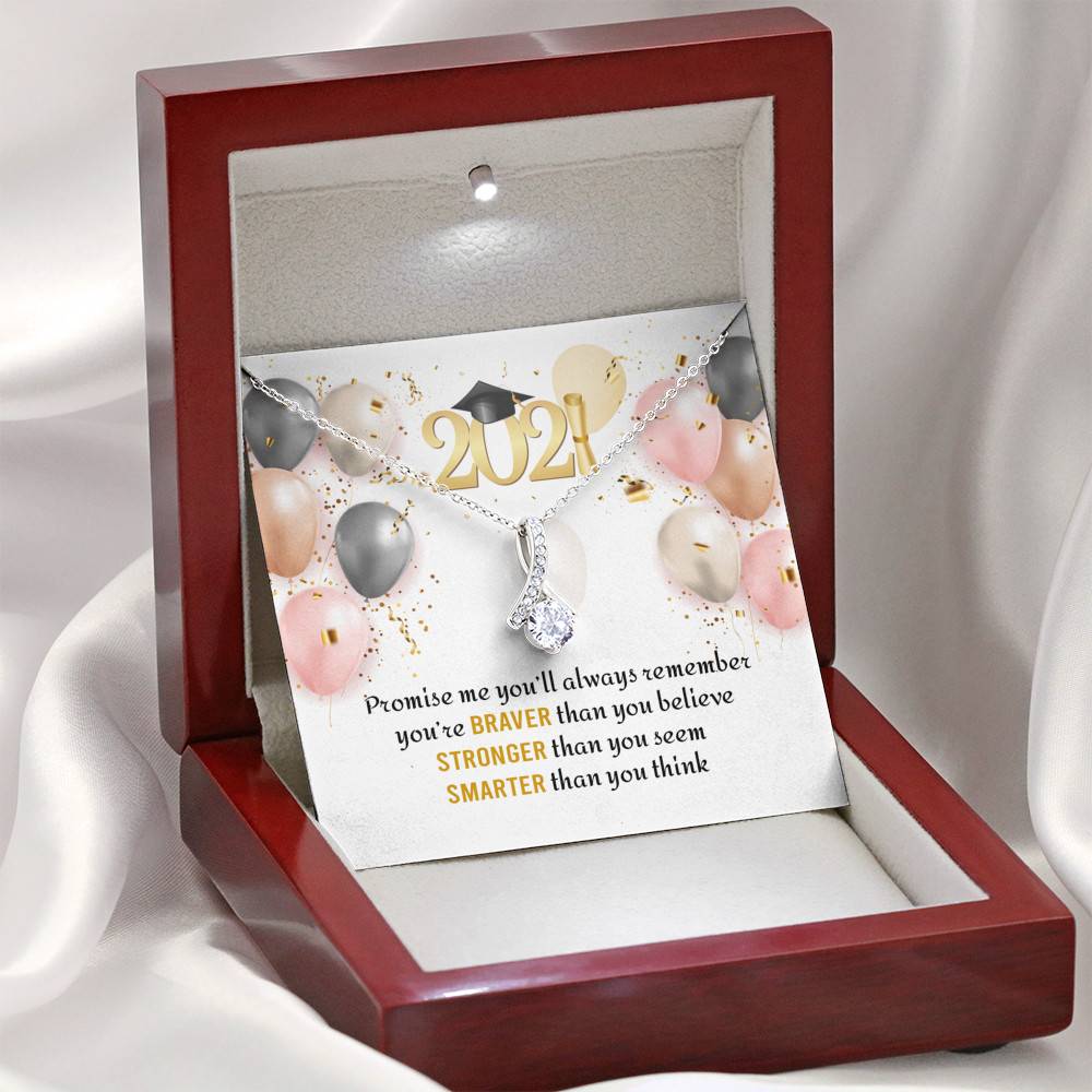 You're Braver Than You Believe Stronger Than You Seem Alluring Beauty Necklace - Graduation Gift Necklace You're Braver Than You Believe Stronger Than You Seem Alluring Beauty Necklace - Graduation Gift Necklace