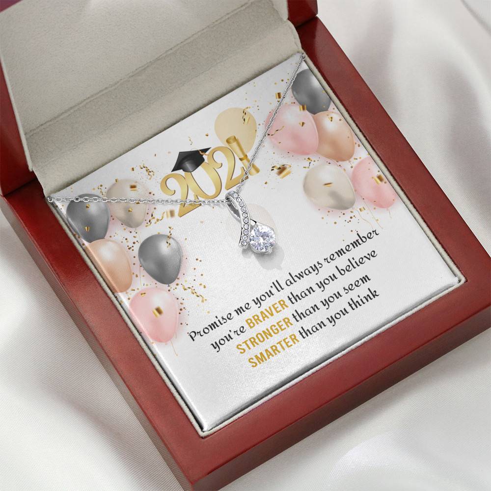 You're Braver Than You Believe Stronger Than You Seem Alluring Beauty Necklace - Graduation Gift Necklace You're Braver Than You Believe Stronger Than You Seem Alluring Beauty Necklace - Graduation Gift Necklace