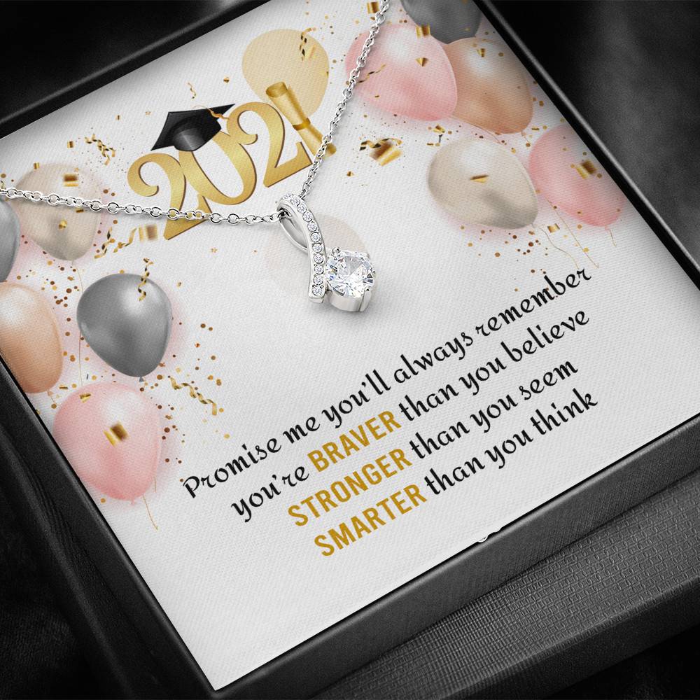 You're Braver Than You Believe Stronger Than You Seem Alluring Beauty Necklace - Graduation Gift Necklace You're Braver Than You Believe Stronger Than You Seem Alluring Beauty Necklace - Graduation Gift Necklace