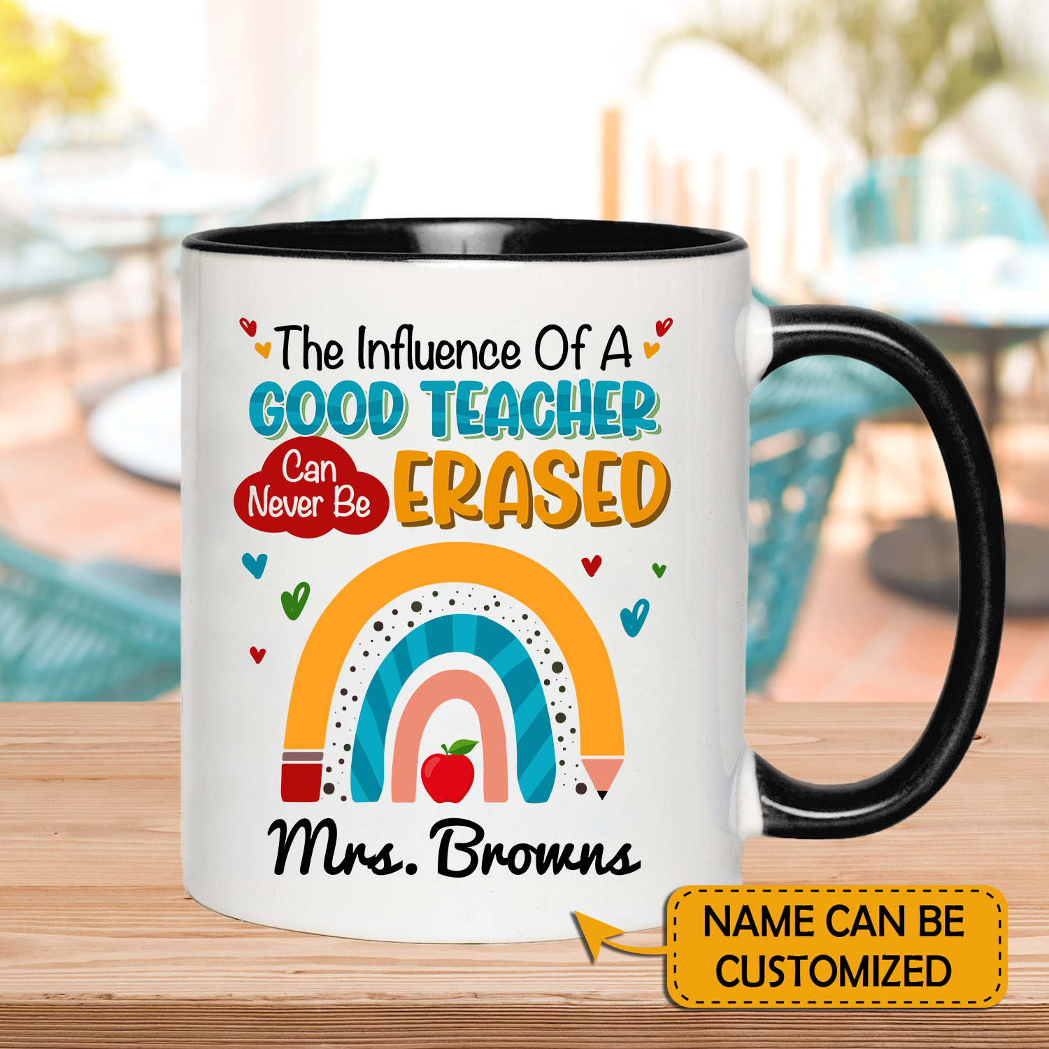 6VT. The Influence Of A Good Teacher accent mug mk3