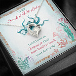 To My Smokin' Hot Lady I Wish I Were An Octopus So I Had More Hands To Touch Your Butt Forever Love Heart Pendant Necklace