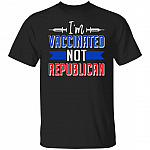 vaccinated t, Black, Unisex T-Shirt