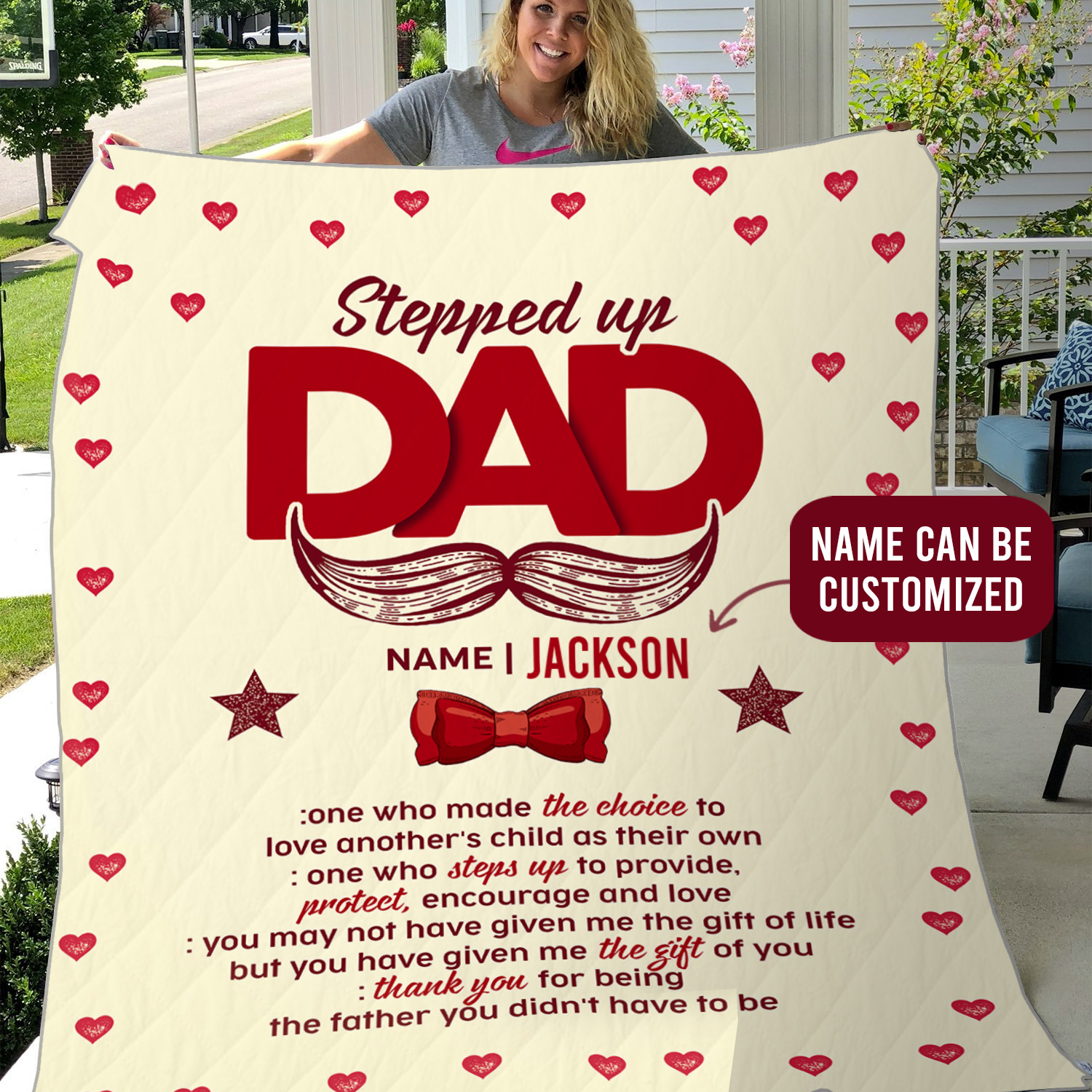 2VT. Stepped Up Dad Made The Choice blanket mk3