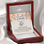 Personalized to My Boyfriend's Mom You've Given A Gracious Man Love Knot Pendant Necklace