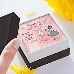 Unbiological Sister Friends by Heart and Friends by Soul Friendship Alluring Pendant Necklace