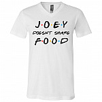 joey t, White, V-Neck T-Shirt