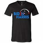 biden t, Black, V-Neck T-Shirt