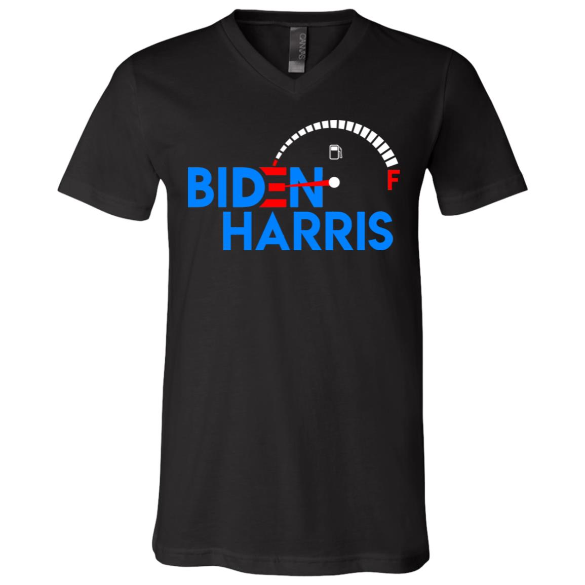 biden t, Black, V-Neck T-Shirt