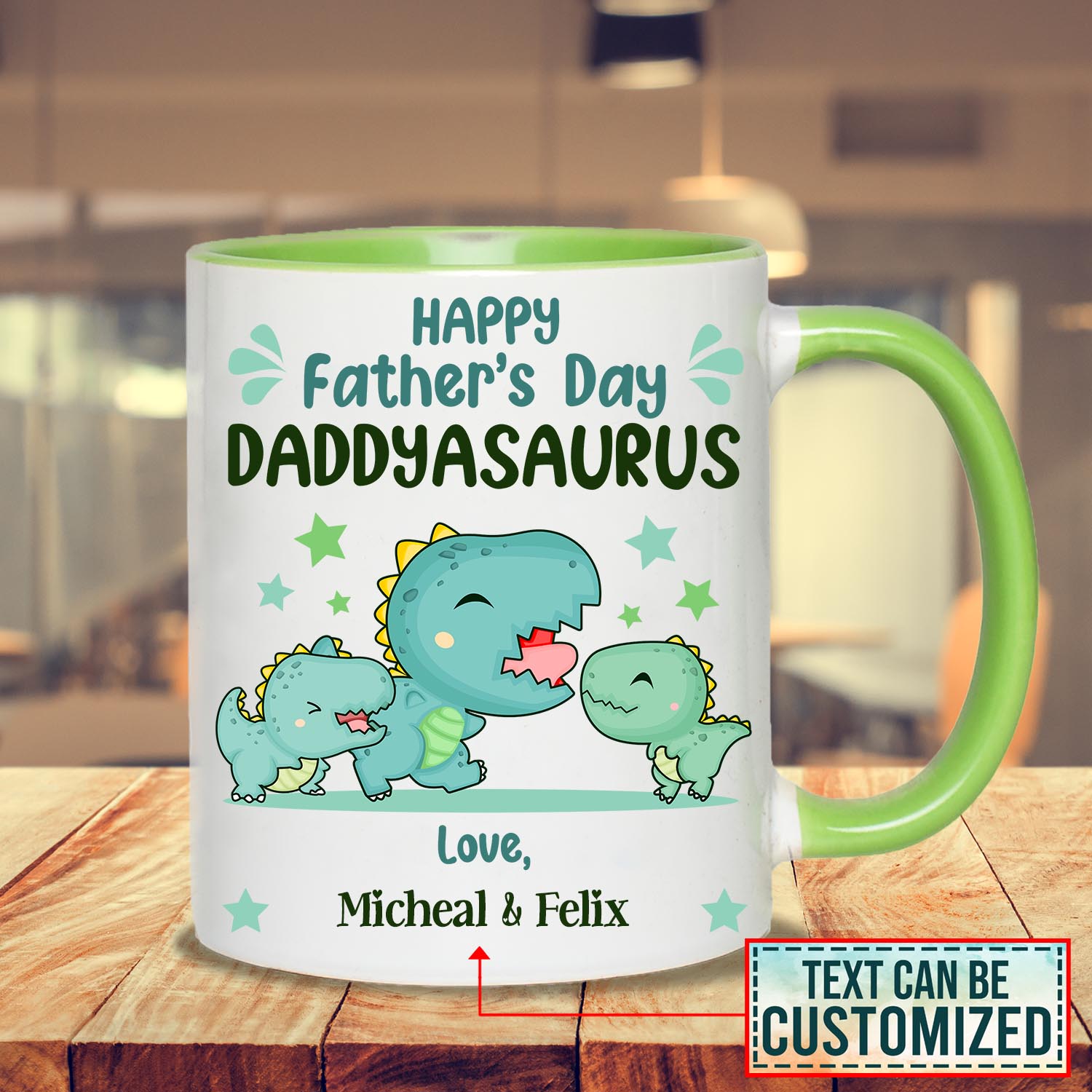 Personalized Happy Father's Day Daddyasaurus 1