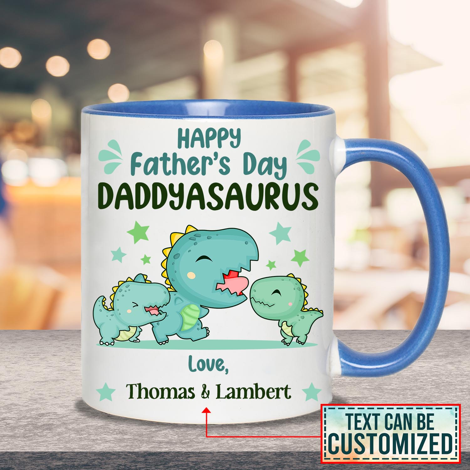 Personalized Happy Father's Day Daddyasaurus