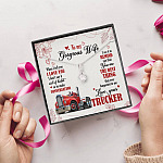 To My Gorgeous Wife When I Tell You I Love You I Don't Say It Out Of Habit Love Your Trucker Alluring Beauty Necklace To My Gorgeous Wife When I Tell You I Love You I Don't Say It Out Of Habit Love Your Trucker Alluring Beauty Necklace