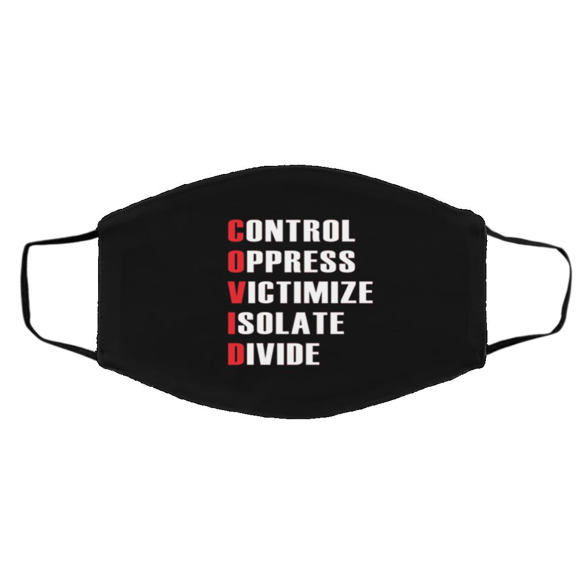 C-O-V-I-D  Mask, Black, Cloth Face Cover – Medium/Large C-O-V-I-D Mask, Black, Cloth Face Cover – Medium/Large