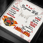 To My Gorgeous Wife When I Tell You I Love You I Don't Say It Out Of Habit Love Your Firefighter Scripted Love Necklace