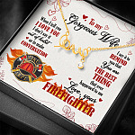To My Gorgeous Wife When I Tell You I Love You I Don't Say It Out Of Habit Love Your Firefighter Scripted Love Necklace